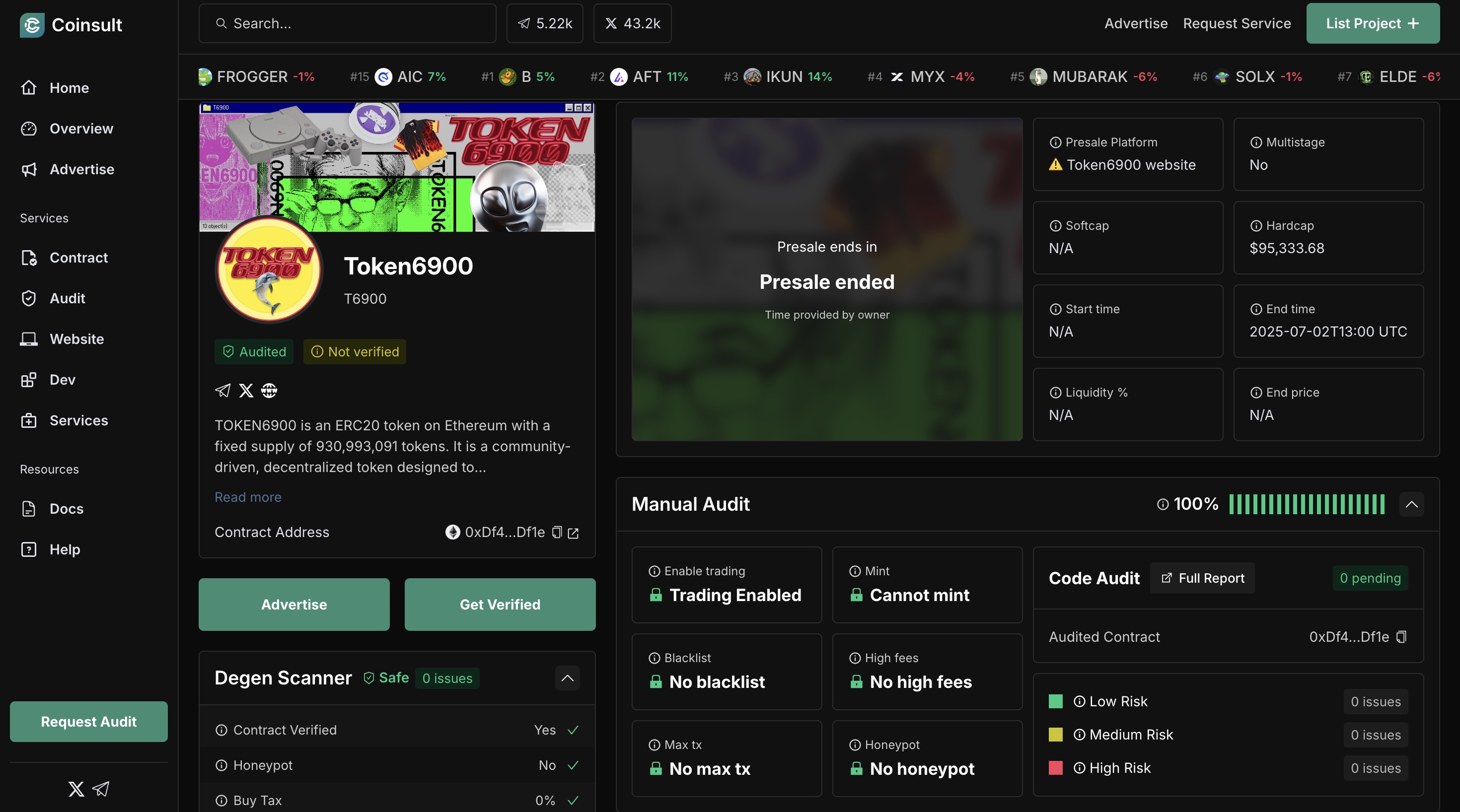 Apakah Token6900 Legit atau Scam - CoinSult
