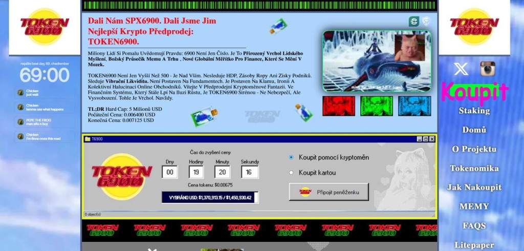 Token6900 Chaos jako strategie – nejdivočejší mèmecoin současnosti