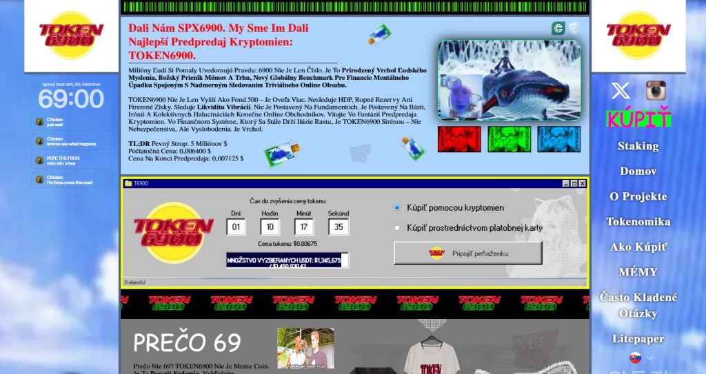2. TOKEN6900: nástupca SPX6900 s humorom a silnou komunitou