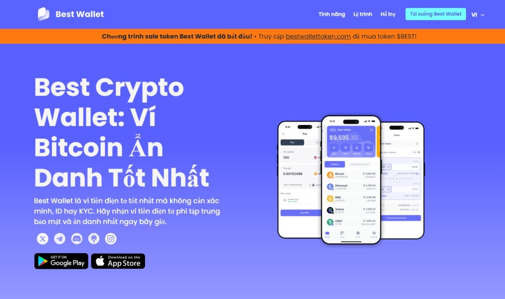 Bước 1: Chọn ví tiền điện tử phi lưu ký (Non-Custodial Wallet)