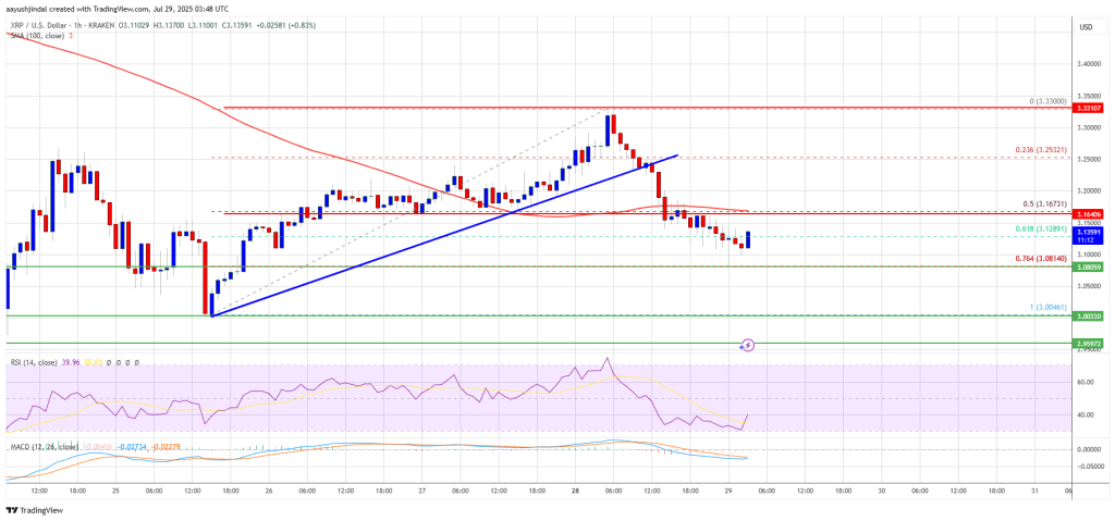 XRP Price Shows Some Weakness – Is a Deeper Pullback on the Cards?