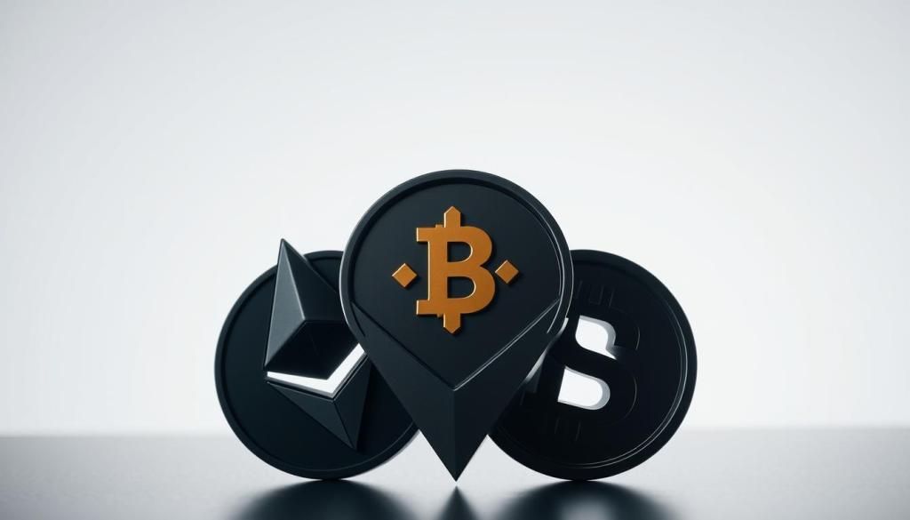 U ovom prikazu prikazana je scena stakinga kriptovaluta, gdje investitori sudjeluju u procesu zarađivanja pasivnog prihoda putem svojih kripto tokena. Prikazani su različiti digitalni novčanici i grafički prikazi tržišne kapitalizacije, naglašavajući potencijal za ulaganje u kriptovalute u pretprodaji.