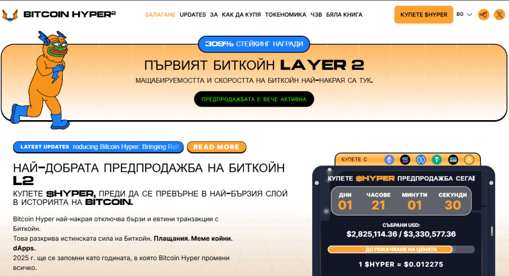 Bitcoin Hyper ($HYPER): дефлационен динамит, задвижван от общността