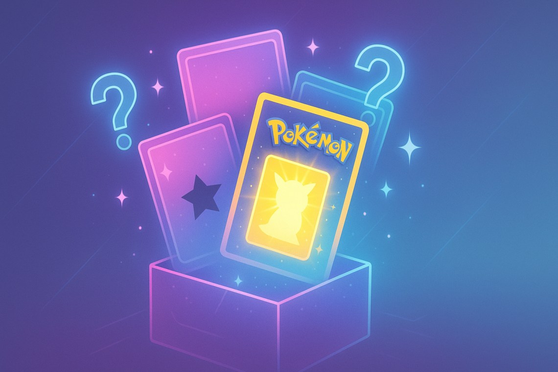 caixa de cartas Pokémon
