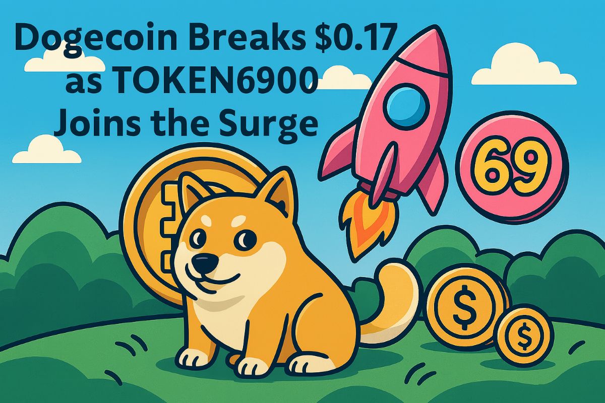 Dogecoin Breaks $0.17 as Memecoins Rally: TOKEN6900 Joins the Surge