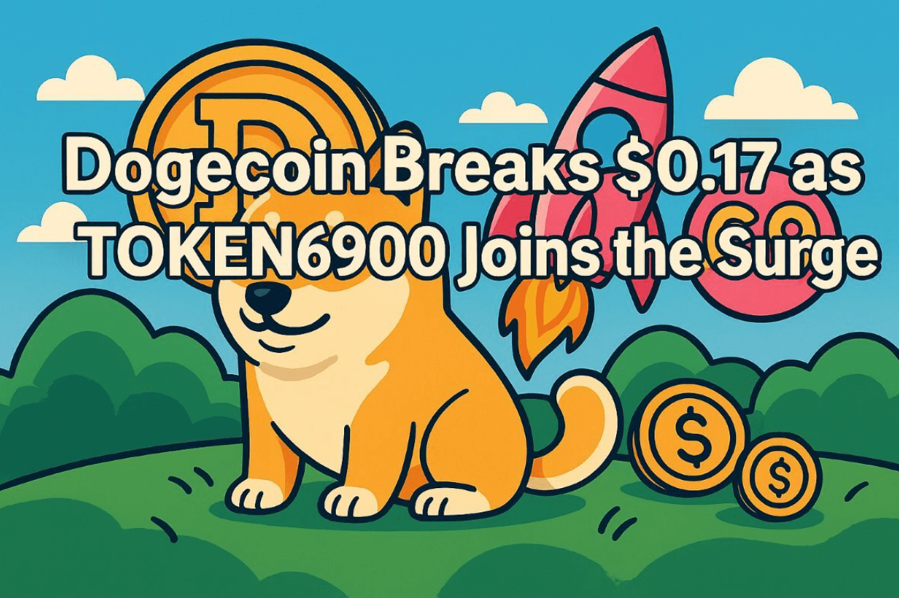 Dogecoin Breaks $0.17 as Memecoins Rally: TOKEN6900 Joins the Surge