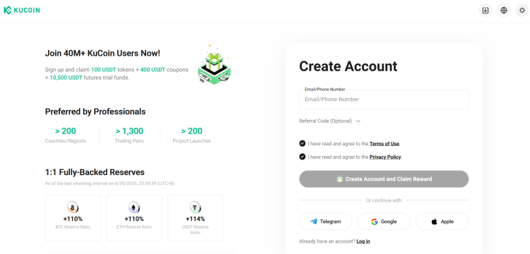 exchange crypto p2p - KuCoin