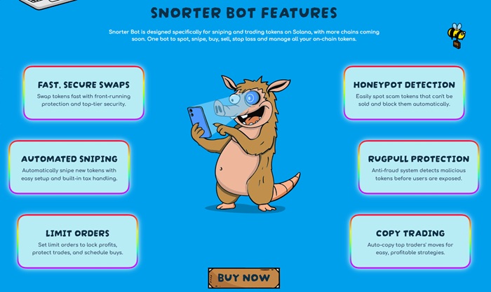 Snorter Bot features.