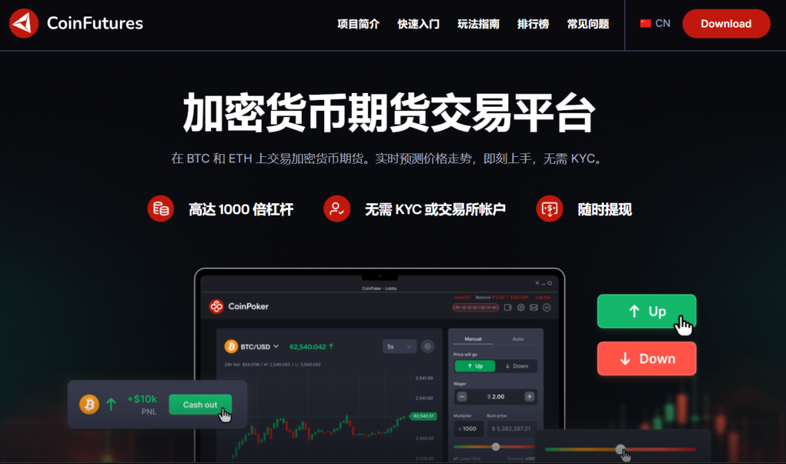 Coinfutures加密貨幣期貨交易平台評論 CoinFutures平台使用指南
