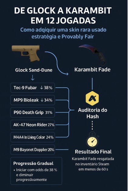 estudo de caso real com dados auditáveis na Skinsluck