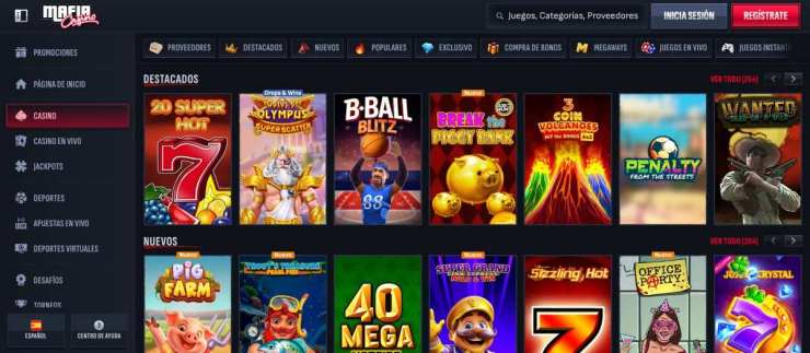 En Mafia Casino encontrarás miles de tragaperras online para jugar