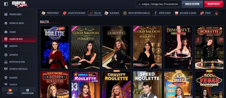 Mafia Casino es el mejor casino online para jugar a la ruleta en vivo