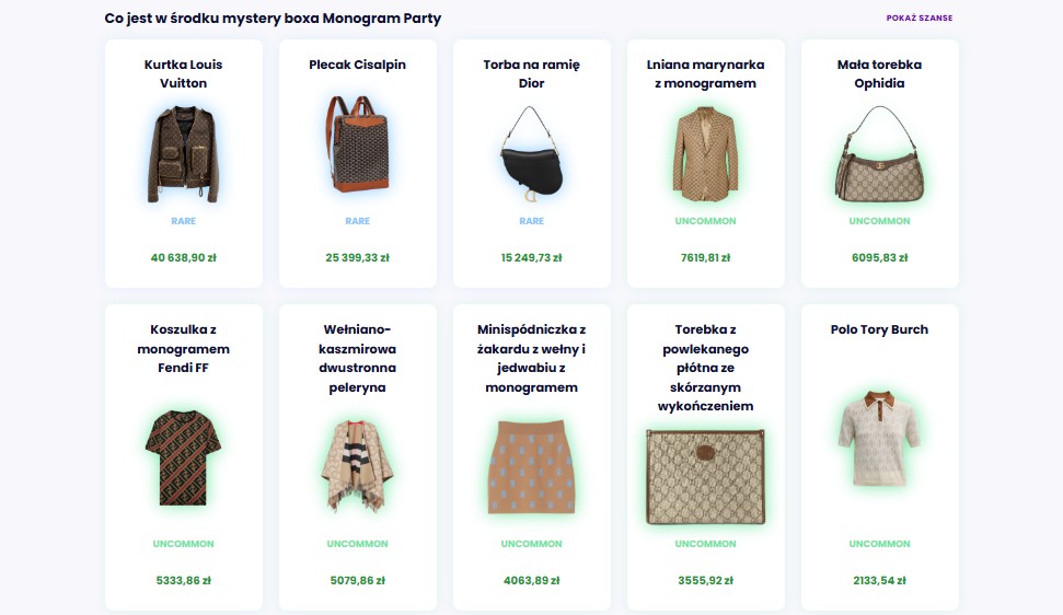 JemLit pudełko Monogram Party