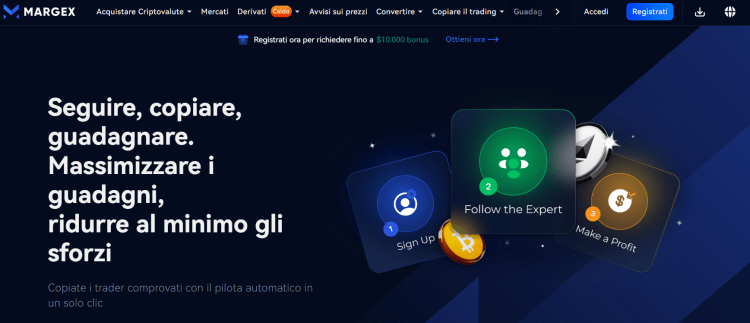 piattaforme copy trading - Margex