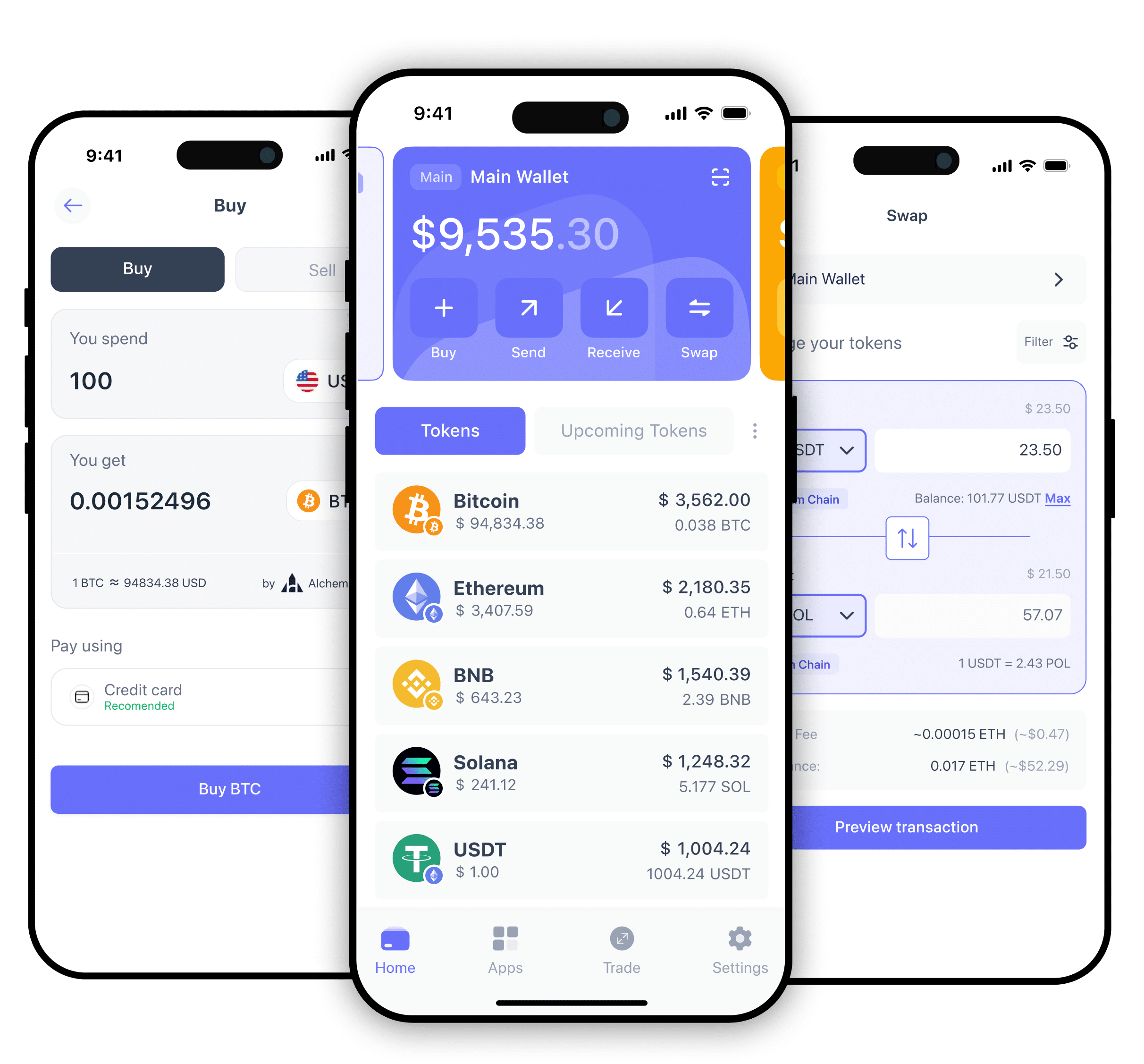 portofel crypto multi-chain non-custodial