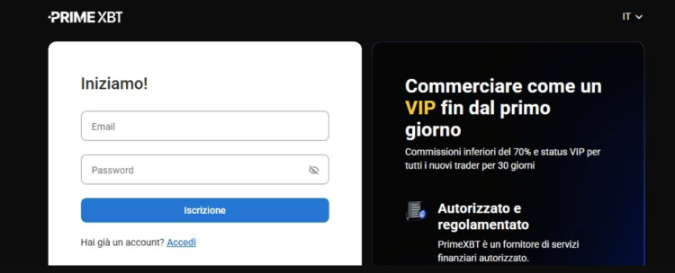 programmi di affiliazione crypto - PrimeXBT