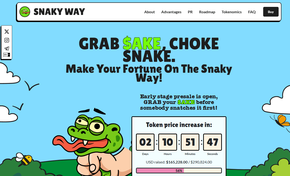 7. Snakyway – Viralni deflacijski staking eksperiment
