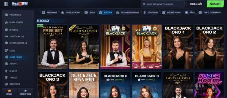 Vegas Hero es un casino online seguro para jugar al blackjack 