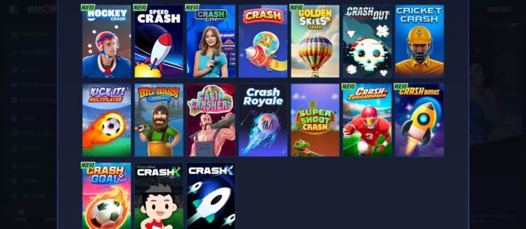 Vegas Hero permite jugar a juegos Crash online gratis y con dinero real