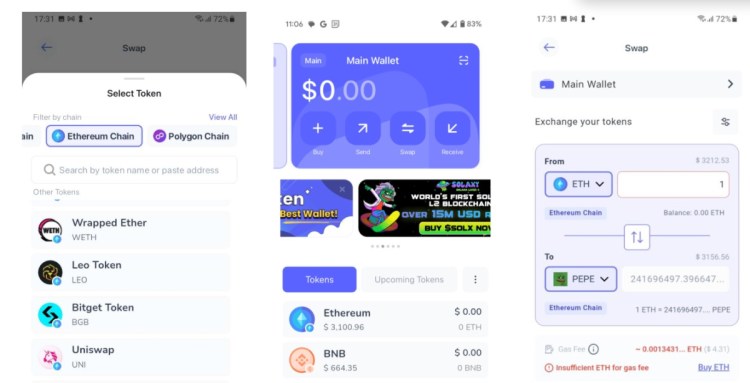 Скриншот раздела Best Dex