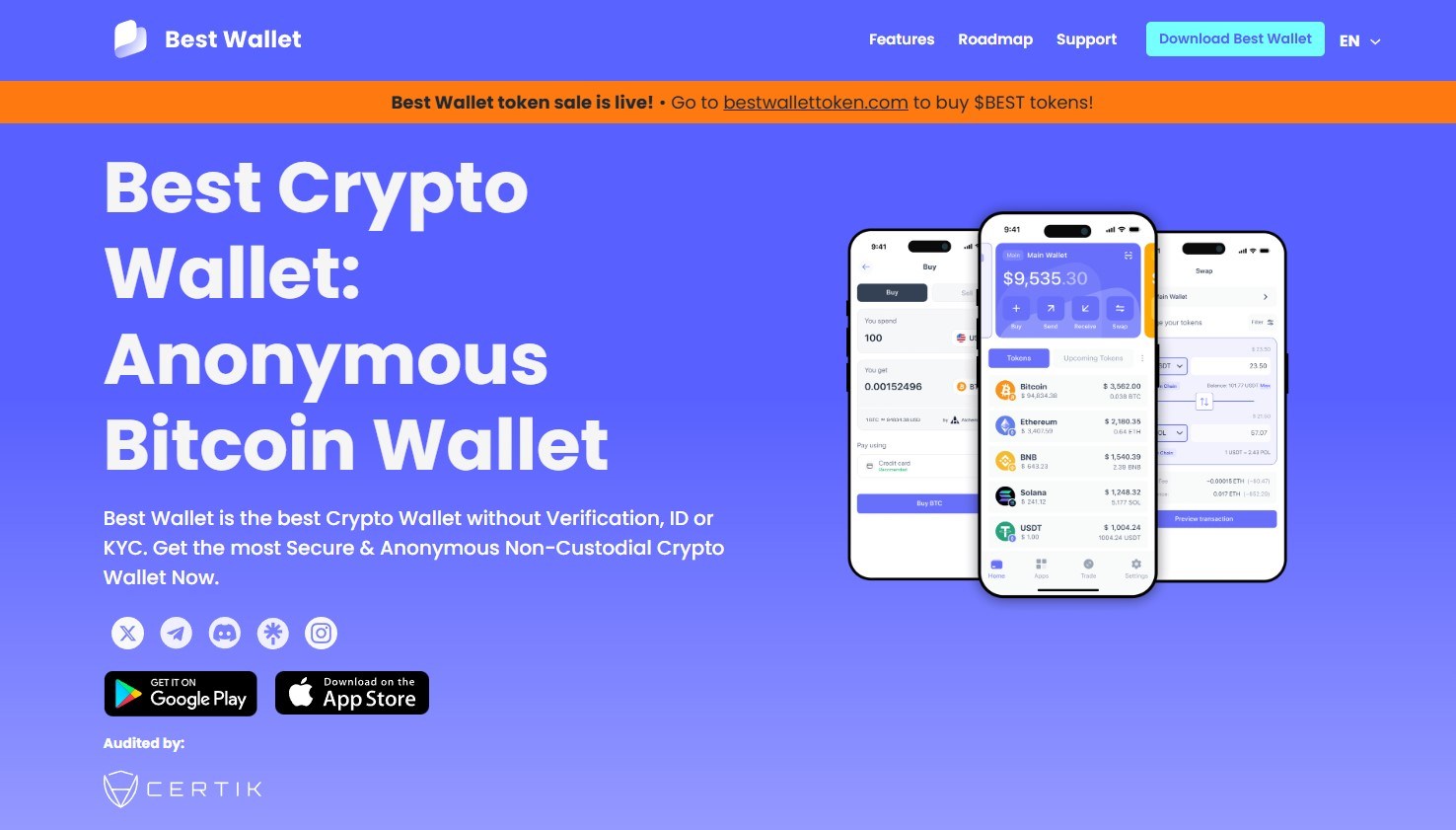 1. Best Wallet-də qeydiyyat
