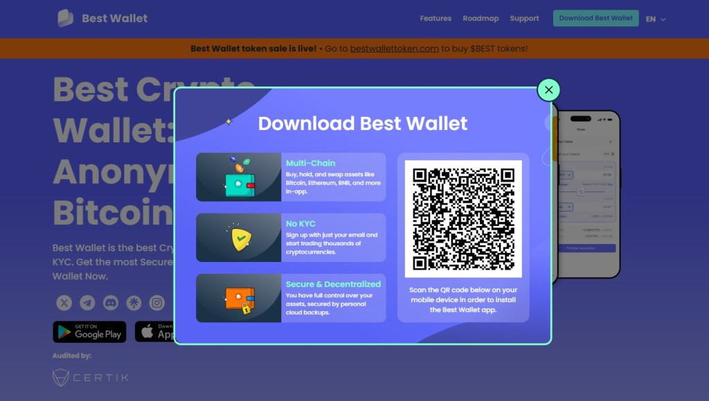 Pasul 1: Descarcă Aplicația Best Wallet