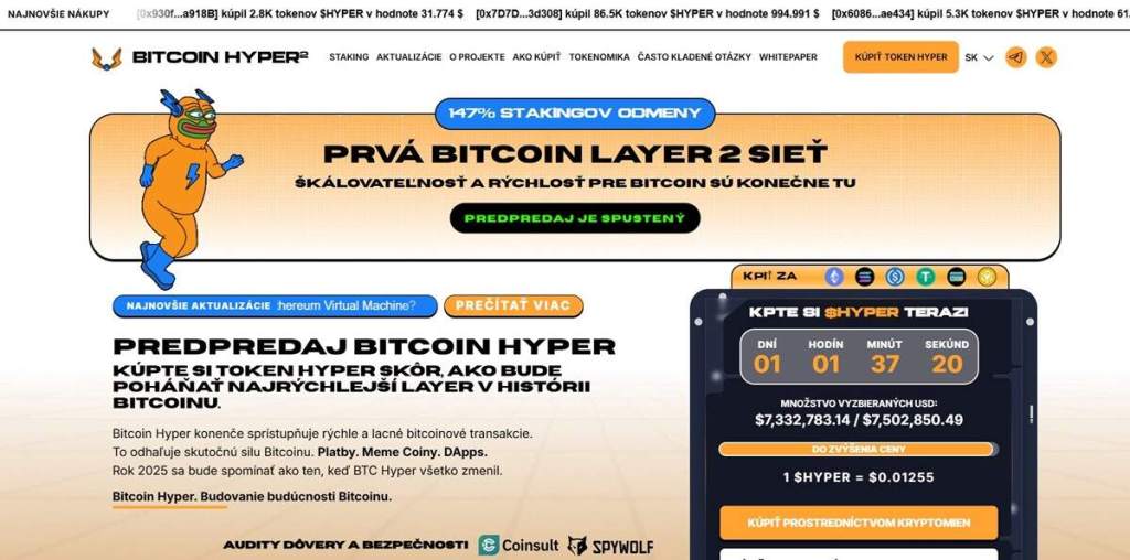 Bitcoin Hyper Nová alternatíva pre altcoinovú sezónu 2025