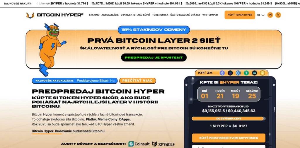 Bitcoin Hyper Silný kandidát na ďalší rast