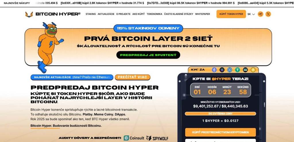 Bitcoin Hyper Token Nová éra pre Bitcoin