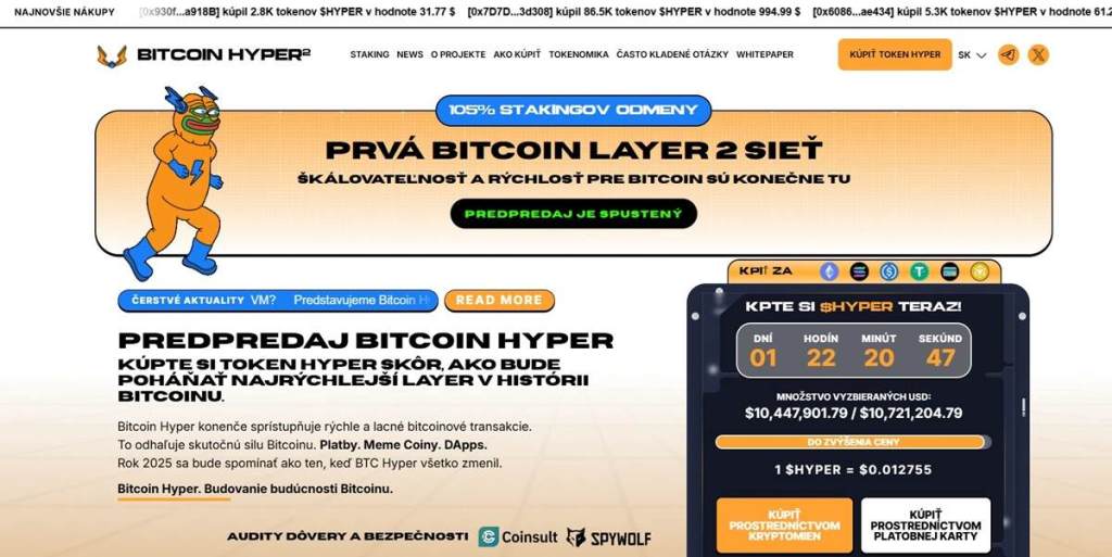 Bitcoin Hyper predikcia ceny (2025–2030)
