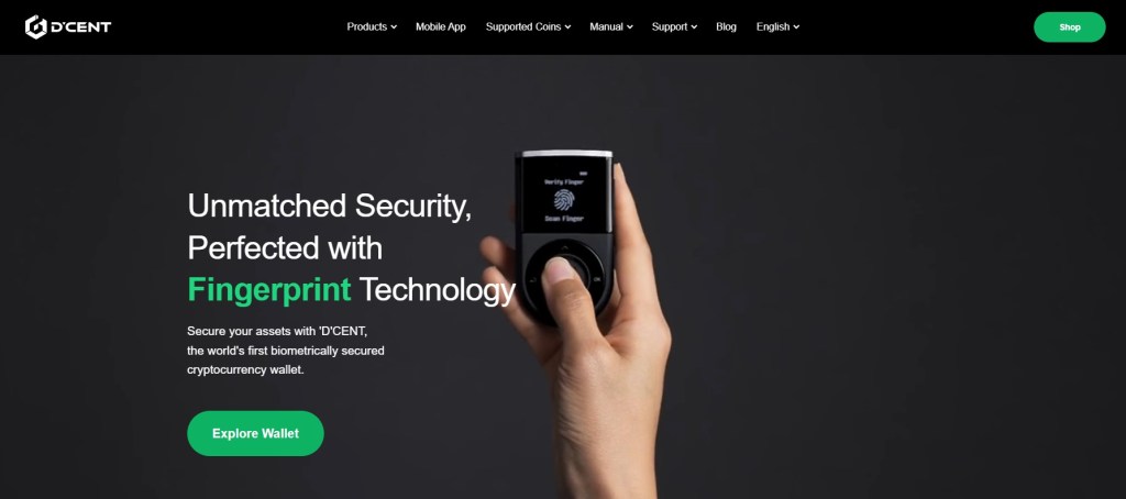 5. D’Cent Wallet – Portofel Biometric cu Bluetooth