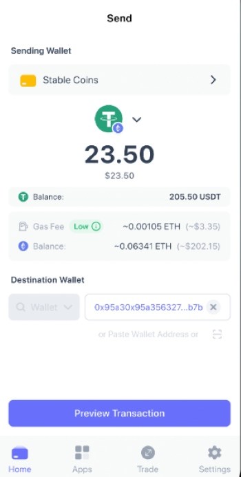 Gaukite savo USDT