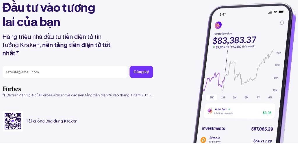 Kraken Độ uy tín cao, bảo mật