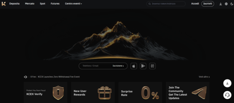 Piattaforme futures Bitcoin - KCEX
