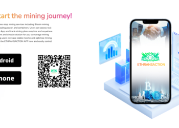 ETHRANSACTION Launches Mobile Cloud Mining App for Bitcoin, Ethereum, and XRP