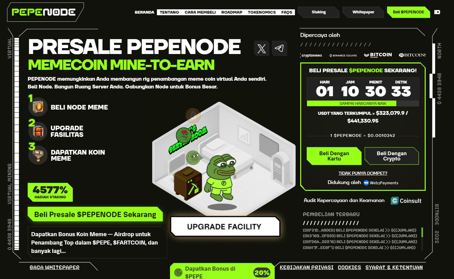 History - Prediksi Harga PEPENODE