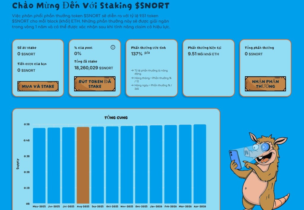 Staking APY cao và linh hoạt