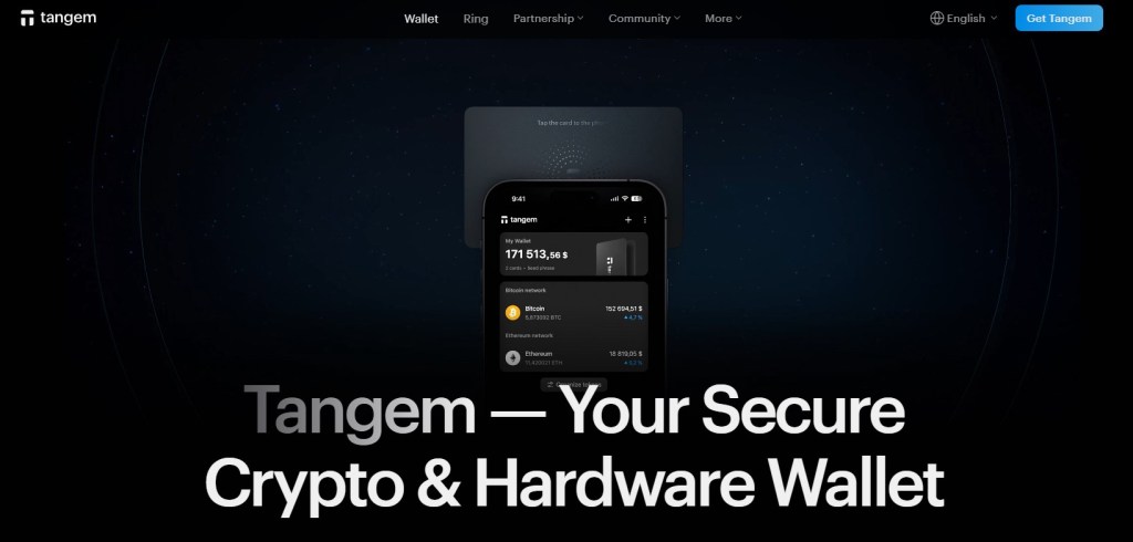 3. Tangem Wallet – Prosty i bezpieczny dzięki NFC