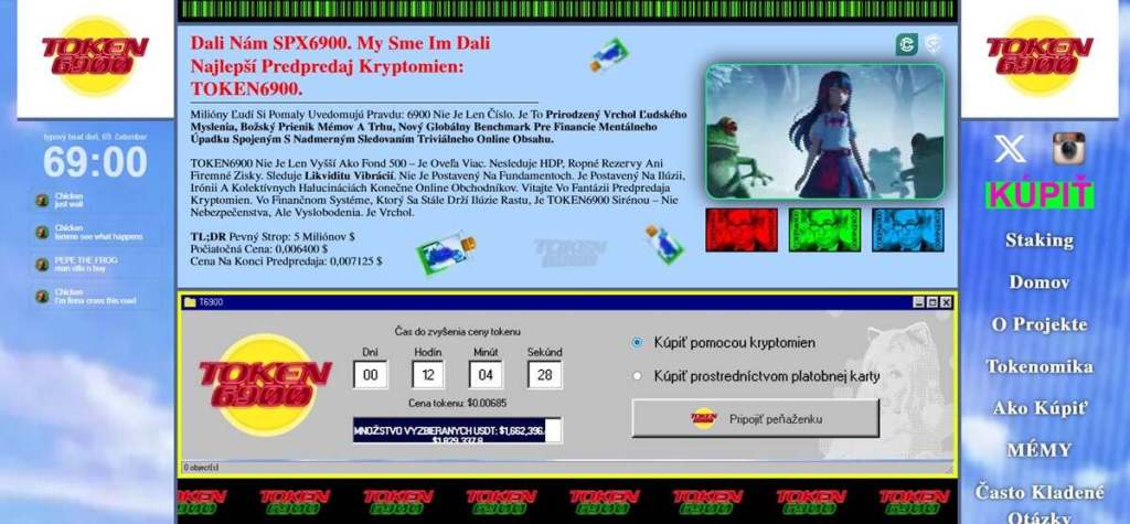 Token6900 Chaos, memy a rast o 2 900 %