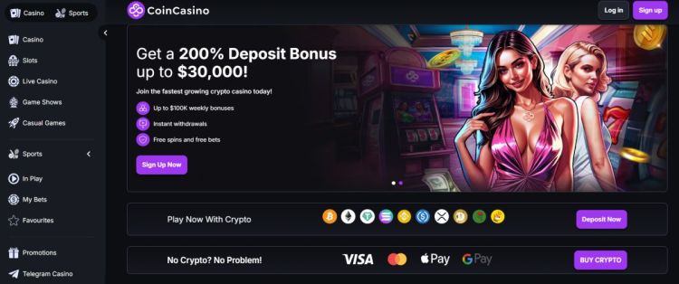 Coincasino dos melhores casinos online estrangeiros em Portugal
