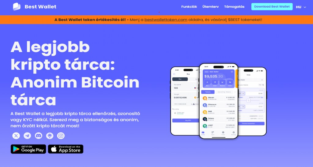 Hogyan vásárolhatod meg ezeket az előértékesítési tokeneket a Best Wallet segítségével