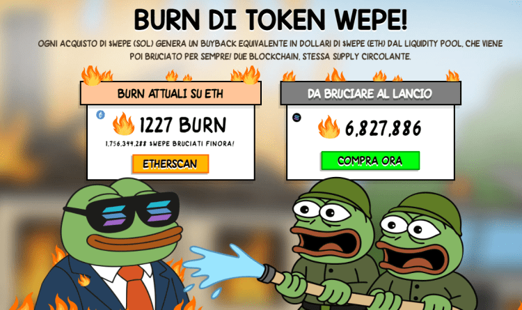 comprare Wall Street Pepe - burn