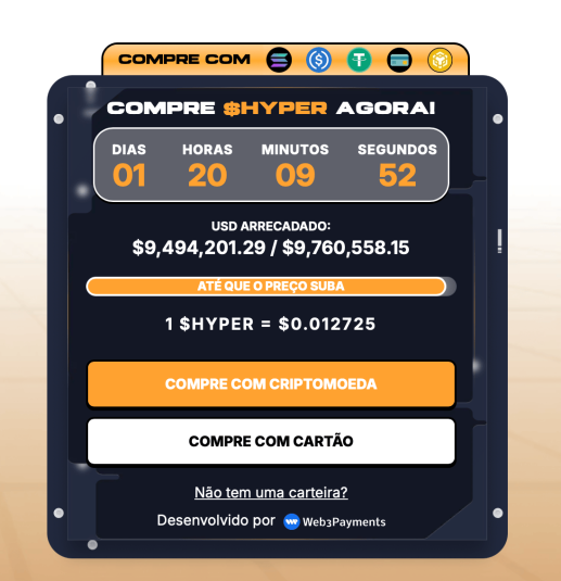 conecte-se ao site da pré-venda