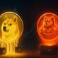 ドージコイン今後の価格回復とMaxi Dogeの注目を象徴する未来的イラスト