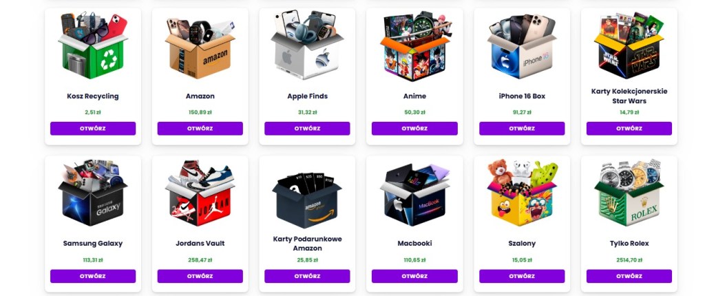 jemlit pudełka mystery box dla chłopaka