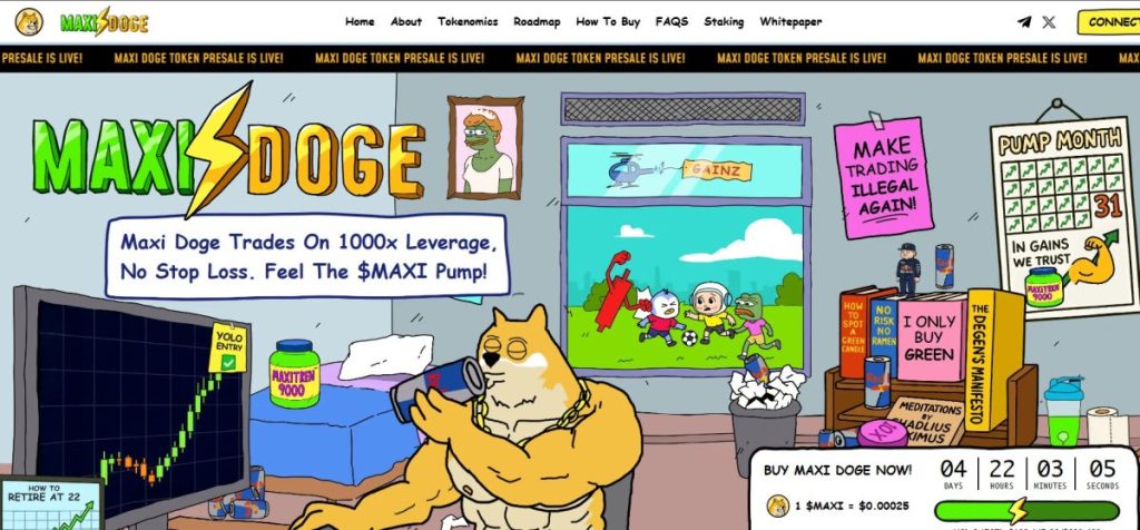 Maxi Doge ($MAXI) – Novi Meme Coin s Potencijalom za 100x Rast