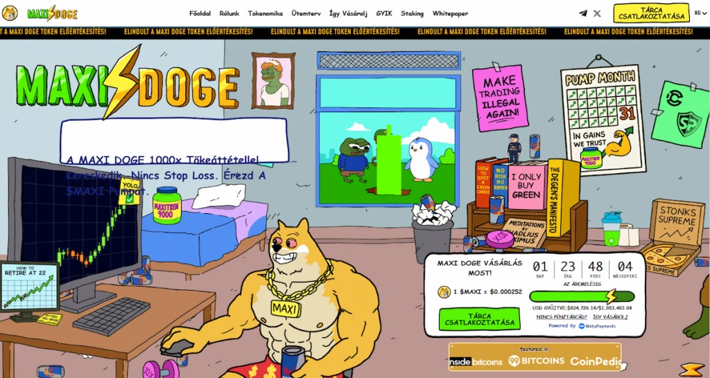 Maxi Doge: meme-energia, leverage marketing