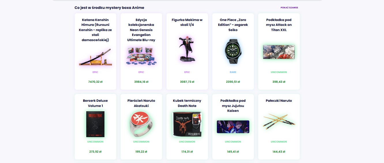Mystery box anime JemLit