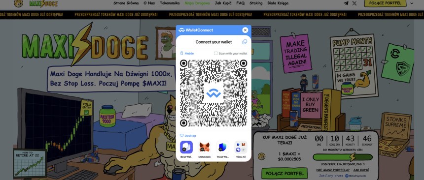 podlaczenie portfela best wallet do ico maxi doge