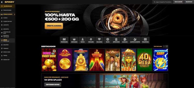 Spinsy es una excelente opción para realizar apuestas deportivas